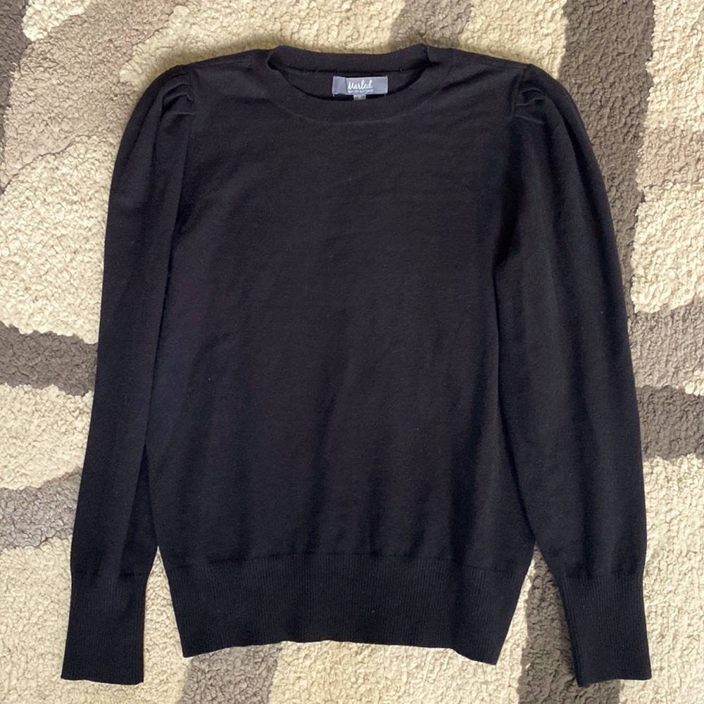 Marled Reunited Clothing Puff Sleeve Sweater MD